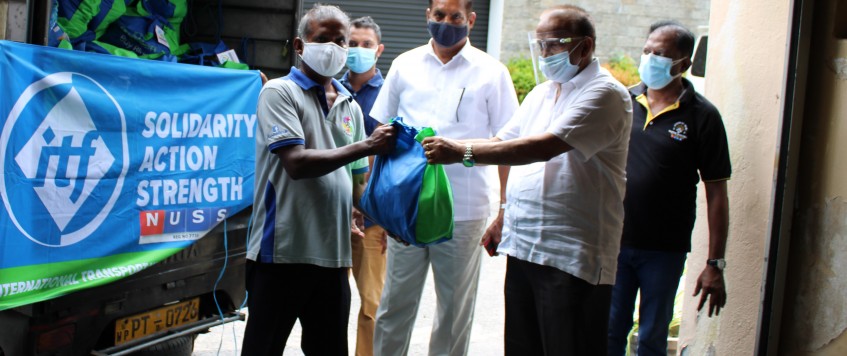 NUSS/ITF distributed essential items to Covid – 19 affected Seafarers and Fishermen.